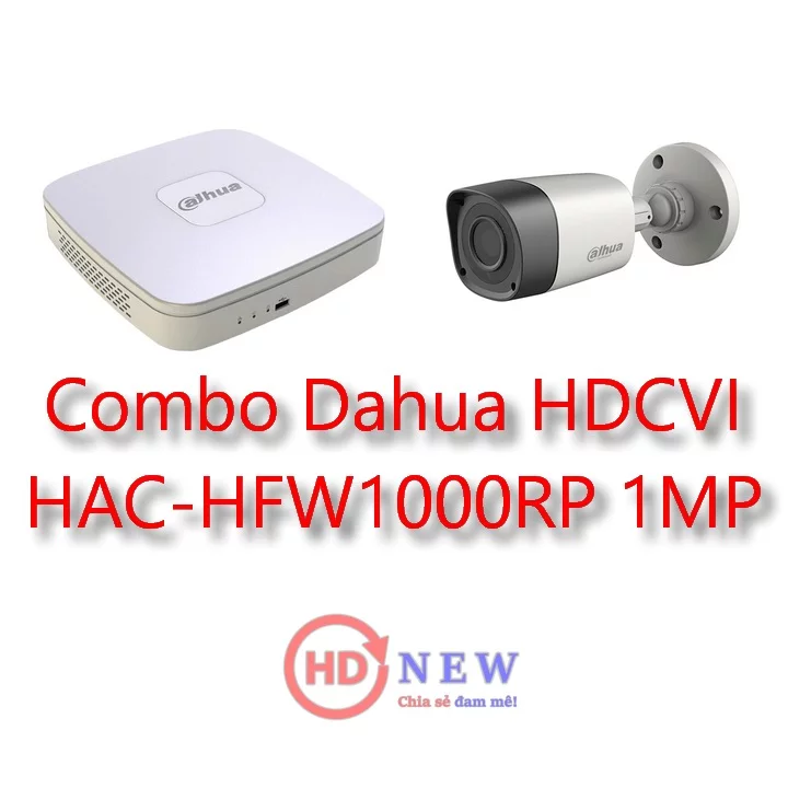 Bộ camera quan sát Dahua HDCVI HAC-HFW1000RP 1MP - HDnew Hà Nội
