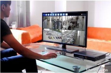 kết nói giữa đầu nghi và màn hình để xem được ảnh camera ghi lại