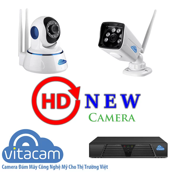 Combo camera Vitacam IP Wi-Fi 1MP (HD 720p)