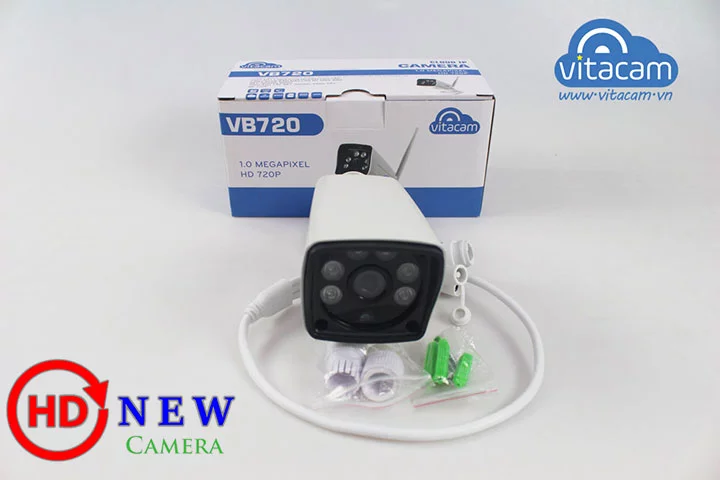 Camera Vitacam VB720 Wi-Fi ngoài trời 1MP (HD 720p)