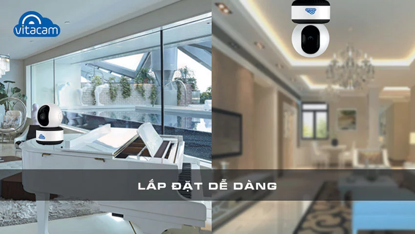 Vitacam C1080 - Full HD 1080p, H.265X, quay quét theo chuyển động | HDnew CCTV Vitacam C1080 - Full HD 1080p, H.265X, quay quét theo chuyển động | HDnew CCTV