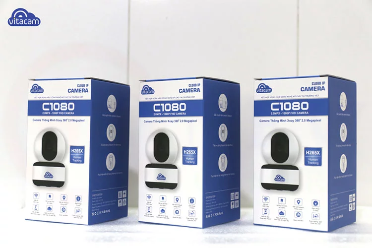 Vitacam C1080 - Full HD 1080p, H.265X, quay quét theo chuyển động | HDnew CCTV
