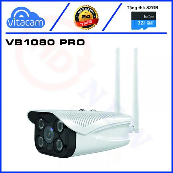 Vitacam VB1080 Pro - Camera IP Wi-Fi Full HD 1080p, đèn quan sát màu ngày đêm | HDnew CCTV