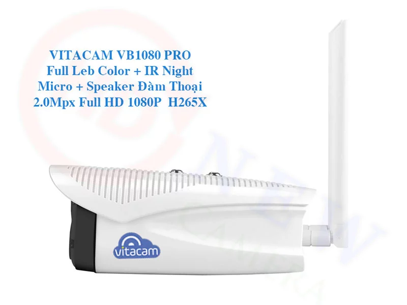 Vitacam VB1080 Pro - Camera IP Wi-Fi Full HD 1080p, đèn quan sát màu ngày đêm | HDnew CCTV