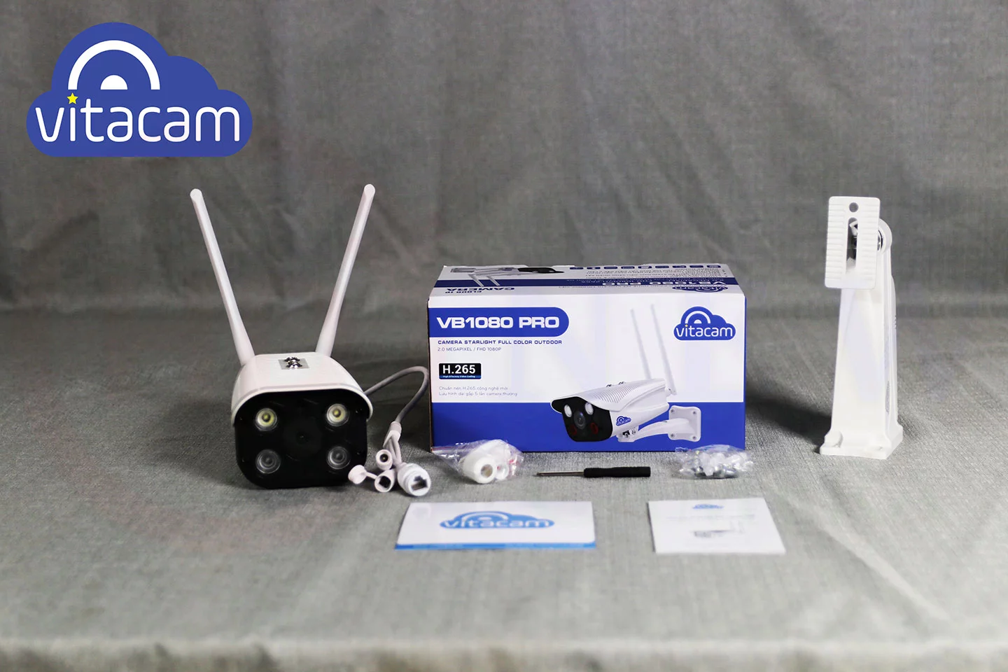 Vitacam VB1080 Pro - Camera IP Wi-Fi Full HD 1080p, đèn quan sát màu ngày đêm | HDnew CCTV