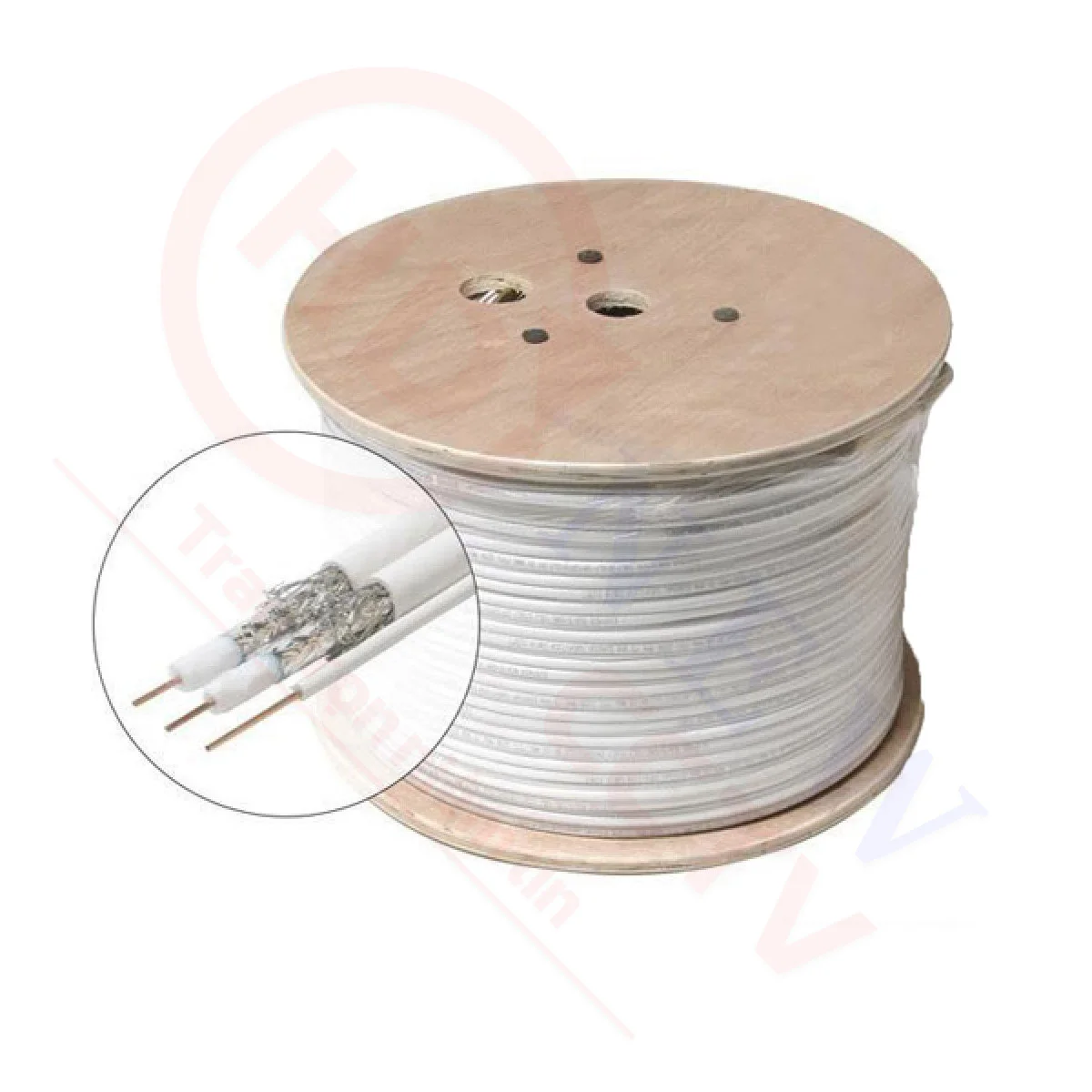 Cáp đồng trục liền nguồn SINO RG59 + 2C hợp kim (RG59/CCS+2Cx0.4/4SP/TR) | HDnew CCTV