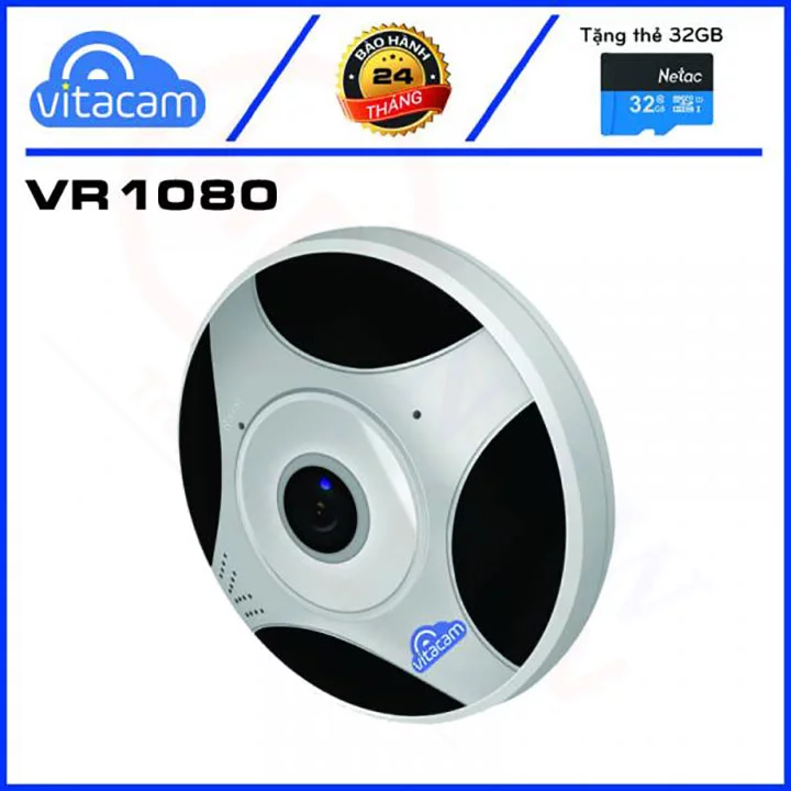 Vitacam VR1080 - Camera IP 2MP Full HD (quay toàn cảnh 360°) | HDnew CCTV