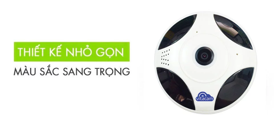 Vitacam VR1080 - Camera IP 2MP Full HD (quay toàn cảnh 360°) | HDnew CCTV