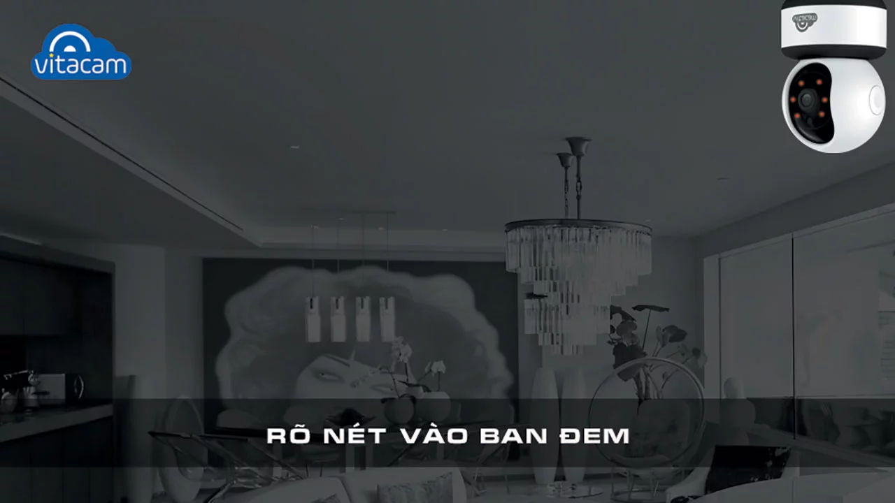 Vitacam C1080 Pro - Camera IP 3MP góc siêu rộng, công nghệ AI, xoay 360 độ | HDnew CCTV