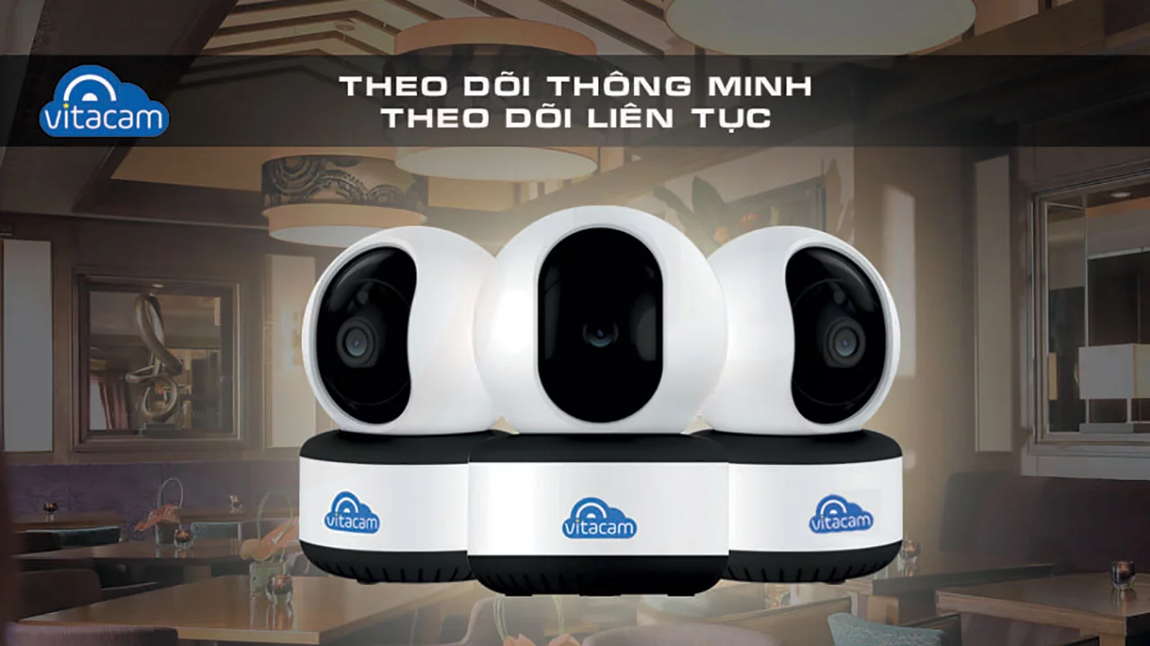 Vitacam C1080 Pro - Camera IP 3MP góc siêu rộng, công nghệ AI, xoay 360 độ | HDnew CCTV