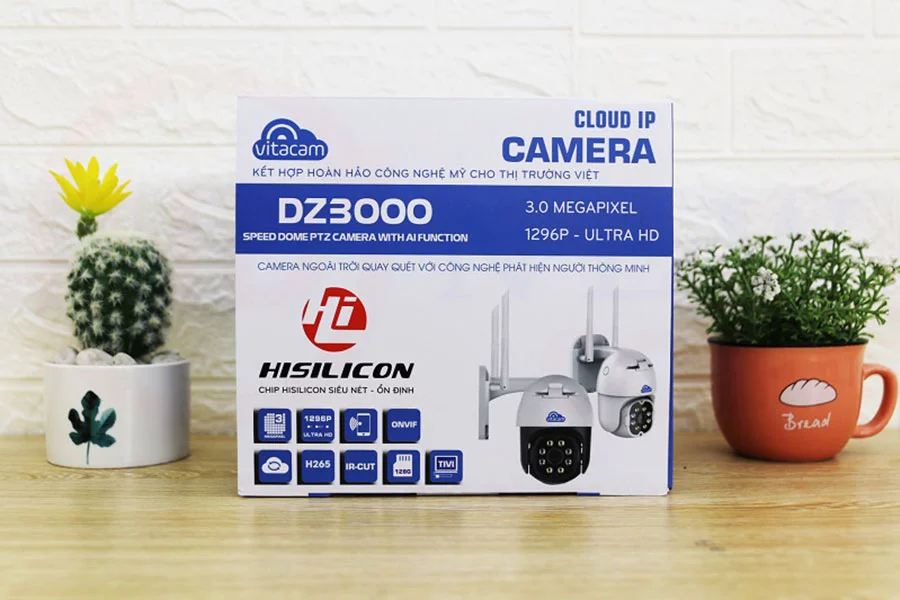 Vitacam DZ3000 - Camera IP Speed Dome PTZ 3MP (1296P) | HDnew CCTV