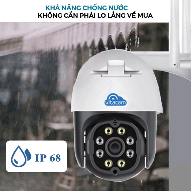 Vitacam DZ3000 - Camera IP Speed Dome PTZ 3MP (1296P) | HDnew CCTV