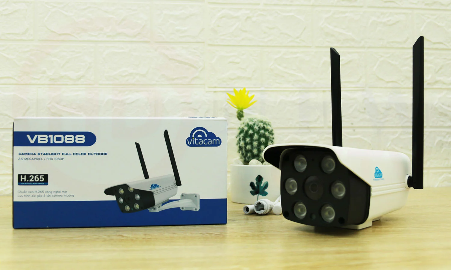 Vitacam VB1088 - Camera IP ngoài trời 2MP Starlight (quan sát màu ngày đêm) - Ảnh 2