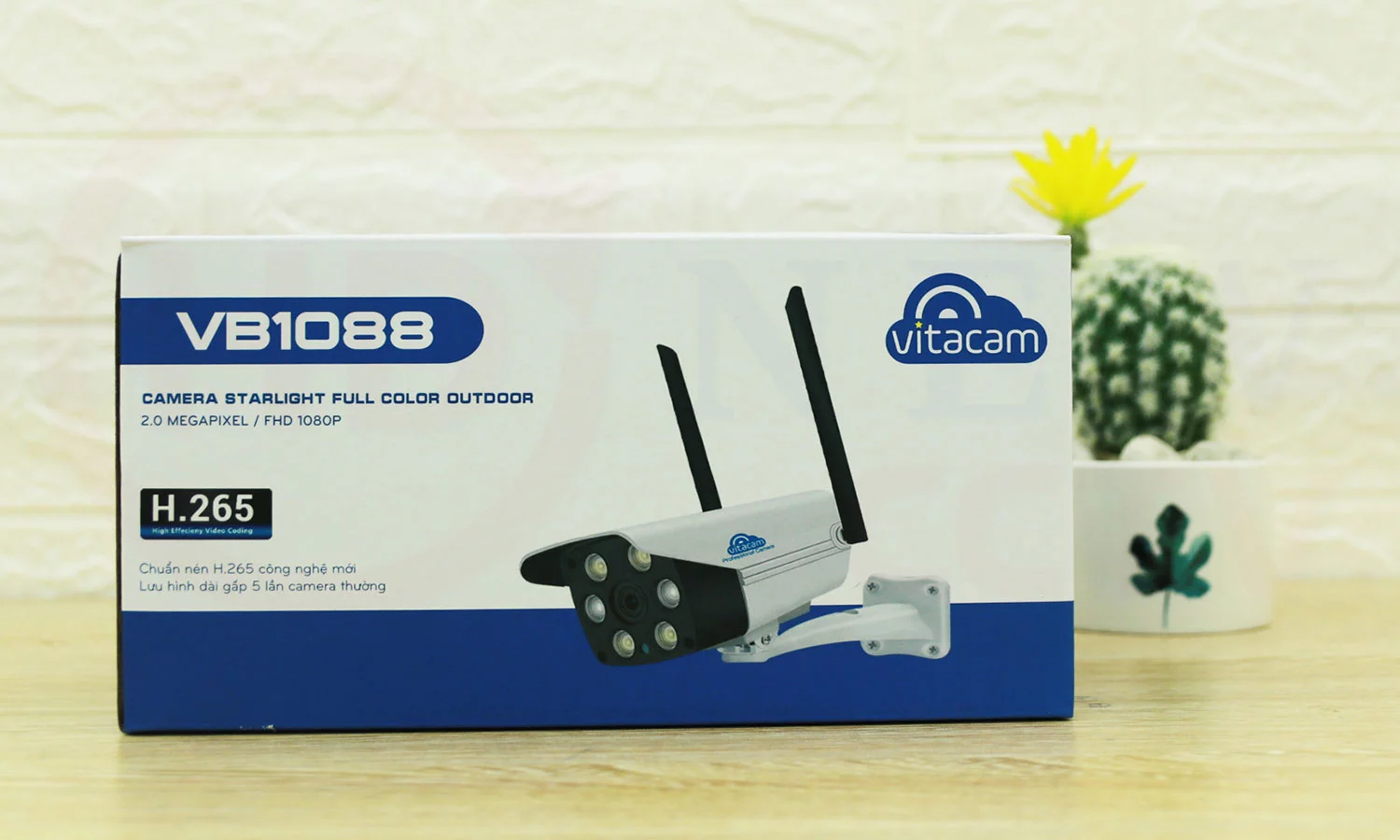 Vitacam VB1088 - Camera IP ngoài trời 2MP Starlight (quan sát màu ngày đêm) | HDnew CCTV