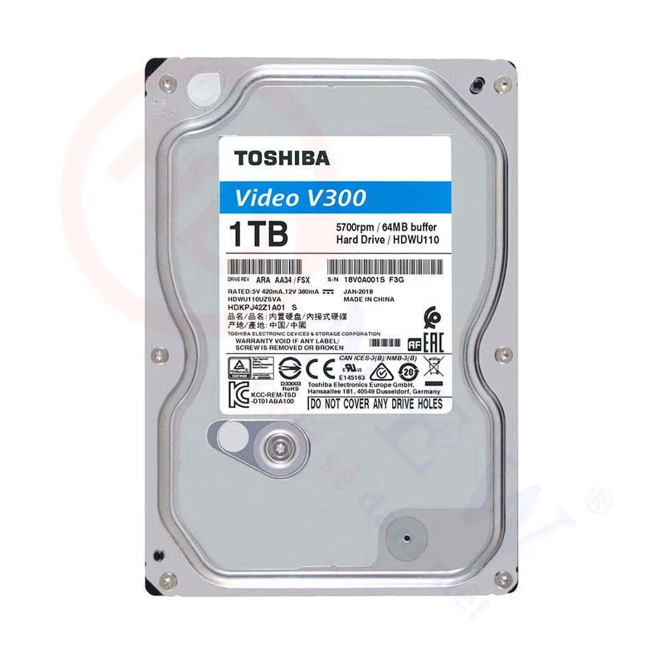 Ổ cứng Toshiba V300 1TB (HDWU110UZSVA) | HDnew CCTV