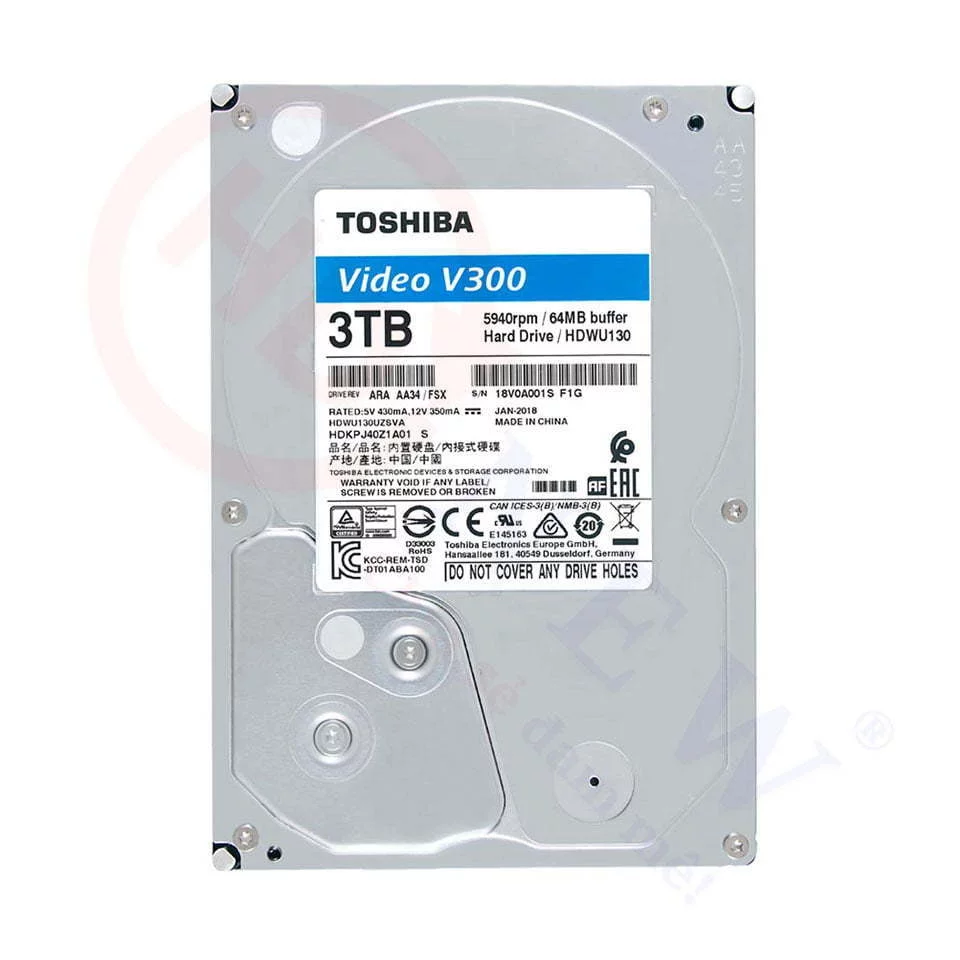 Ổ cứng Toshiba V300 3TB (HDWU130UZSVA) | HDnew CCTV