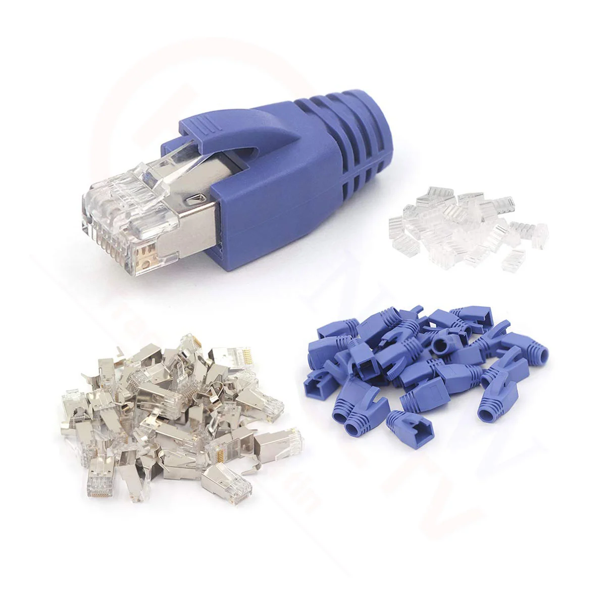 Hạt mạng RJ45 CommScope Cat6A / Cat7 FTP chống nhiễu, có đuôi | Jack kết nối camera | HDnew CCTV