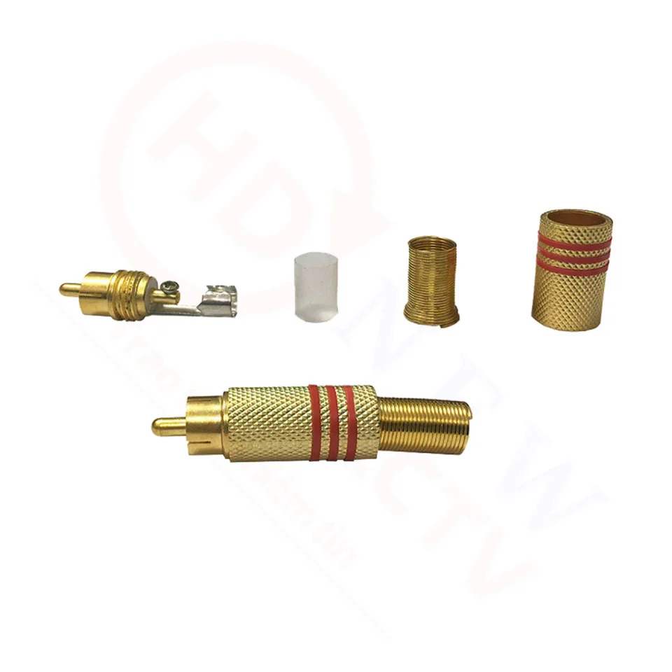 Jack RCA (jack hoa sen) AV-01 mạ vàng | Jack kết nối camera | HDnew CCTV