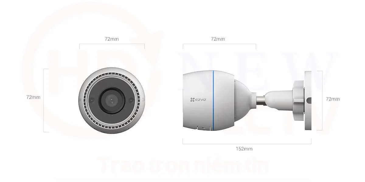 EZVIZ C3TN (CS-C3TN) | Camera IP Wi-Fi 2MP (1080p H.265) | HDnew CCTV