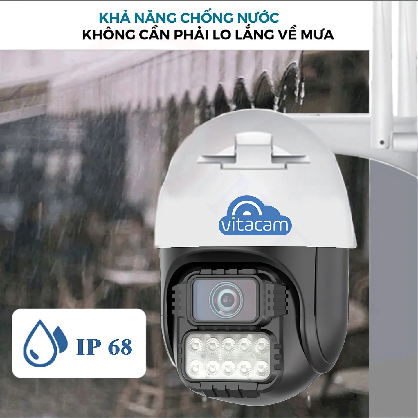 Vitacam DZ3000 Pro - Camera IP Speed Dome PTZ 3MP (1296P) - HDnew CCTV